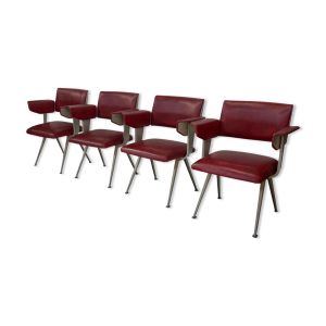 Friso Kramer Resort chaises ensemble de 4 'Resort' par Ahrend de Cirkel 1966