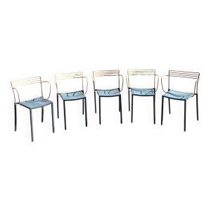 5 fauteuils « piccolo » de Pascal Mourgue pour Fermob