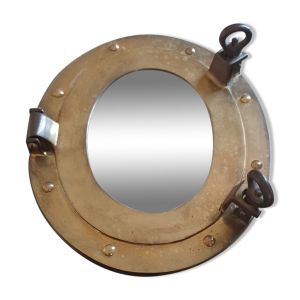 Miroir hublot en laiton