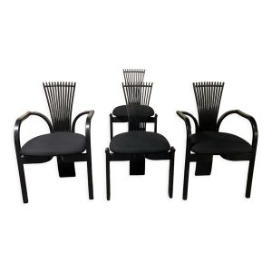 Set de 2 fauteuils et 2 chaises ''Totem'',  Torstein Nilsen, Westnofa 1980