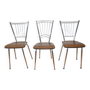 Lot de 3 chaises en formica