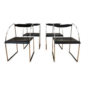 Suite de 4 chaises Patoz par Francesco Soro pour ICF Italie