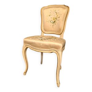 Chaise de style Louis XVI réchampi