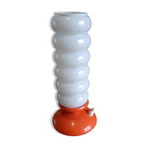 Lampe vintage opaline blanche