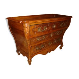 Commode dite "Tombeau" époque Régence de la fin du XVII siècle en merisier massif