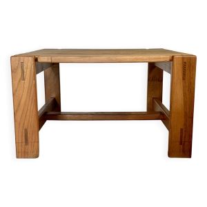 Table basse orme massif années 80