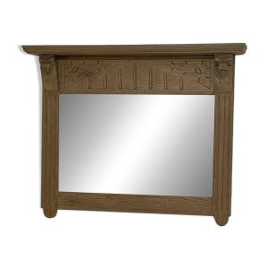 Miroir vintage chêne massif