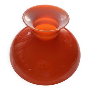 Abat-jour en opaline orange
