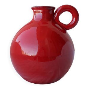 Pichet rouge céramique