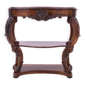 Console en palissandre, France, vers 1890. Après rénovation.