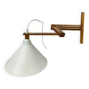 Applique pliante accordéon Ikéa vintage en pin, années 80