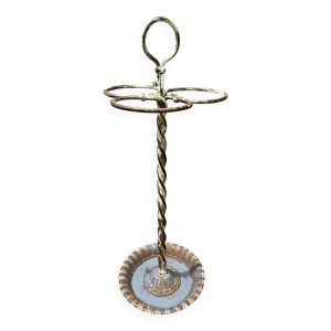 porte parapluie ancien brocante fer forgé 1930s