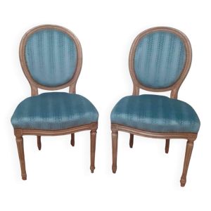 Chaise médaillon style Louis XVI