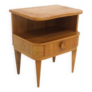 Table de chevet en orme, Swedish Modern, Suède, 1940