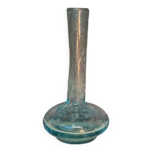 Vase soliflore en verre bullé
