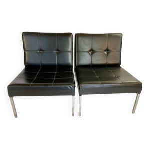 Paire de fauteuils ''samouraï'' par joseph-andré motte pour airborne, 1970