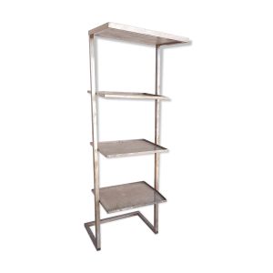 Etagère industrielle zigzag en métal perforé