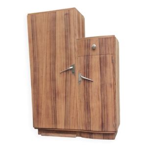 Armoire penderie asymétrique art déco rénovée