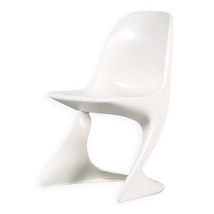 Chaise blanche « Casalino » des années 2000 par Alexander Begge pour Casala, Allemagne – Grand stock !