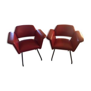 Fauteuils par Joseph Andre Motte, Steiner, 1958