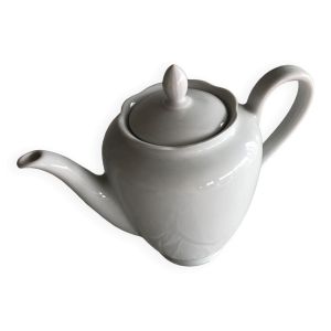 Cafetiere en porcelaine blanche bavaria feston