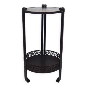 Guéridon art déco en fer forgé années 1925-1930