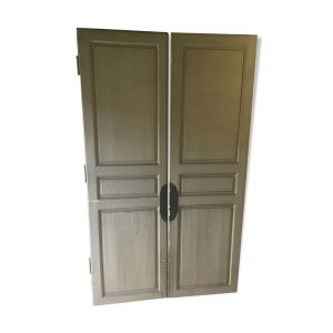 Portes de placard double en pin