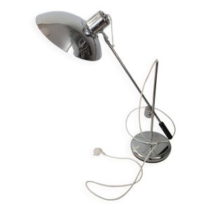 Lampe de bureau articulé en métal chromé par André Lavigne pour Aluminor 1960