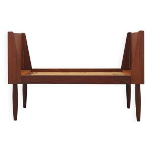 Lit en teck, design danois, années 1970, production : Danemark