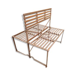 Banc de jardin dos à dos en fer forgé