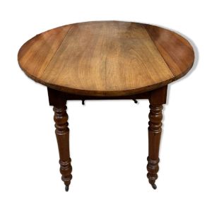Table à volets époque Louis Philippe en noyer vers 1830