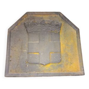 Plaque de cheminée en fonte