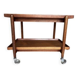 Chariot desserte scandinave en teck danish furnituremakers