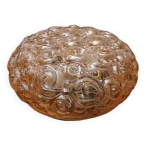Plafonnier Helena Tynell verre fumé - modèle escargot 60/70