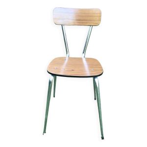 Chaises en formica marron