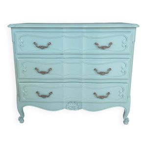 Commode style louis XV Verte