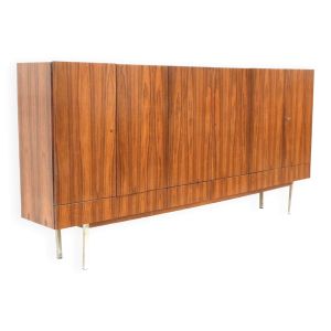 Grand buffet vintage en palissandre à 6 portes des années 1960