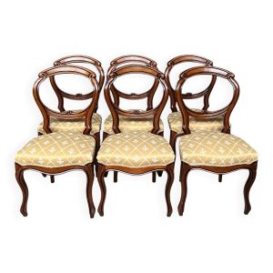 Ensemble de 6 chaises de style Louis XV.