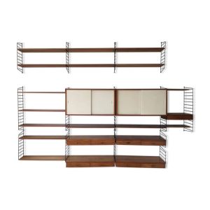 Nisse Strinning for String Design AB Sweden 1960 shelving system