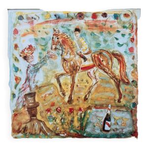 Affiche champagne Mumm ''Victoire à Lonchamp'' Terechkovitch