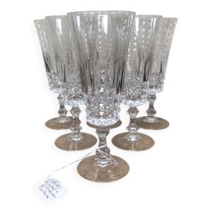 Flûtes à champagne en cristal d’Arques modèle Tuileries