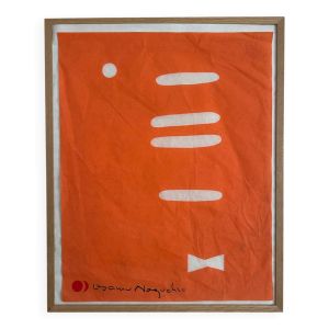 Affiche Sérigraphie « Bowtie » sur papier washi d’Isamu Noguchi
