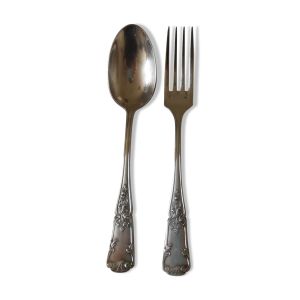 Set de 2 couverts en argent pour bébé