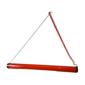 Suspension tube en néon rouge, Ikea 1980