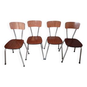 Lot de 4 chaises en formica
