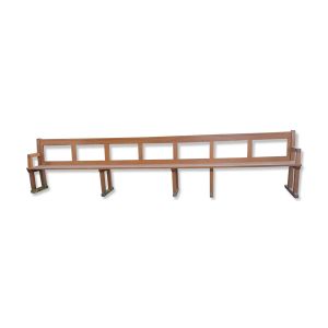 Banc d eglise en chene des annees 1950
