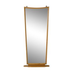 Miroir en chêne massif années 1960 50x114cm