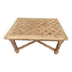 Table à manger de monastère XVIIIème rénovée en chêne massif 250cm
