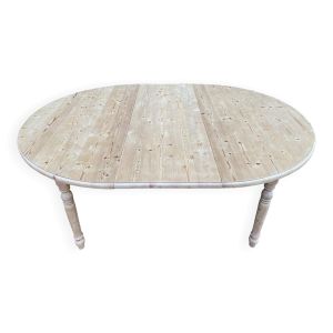 Table à manger ronde extensible Louis Philippe 160cm XXème