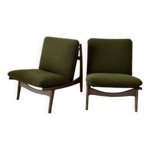 Paire de fauteuils 790 de Joseph André Motte, Steiner, 1960